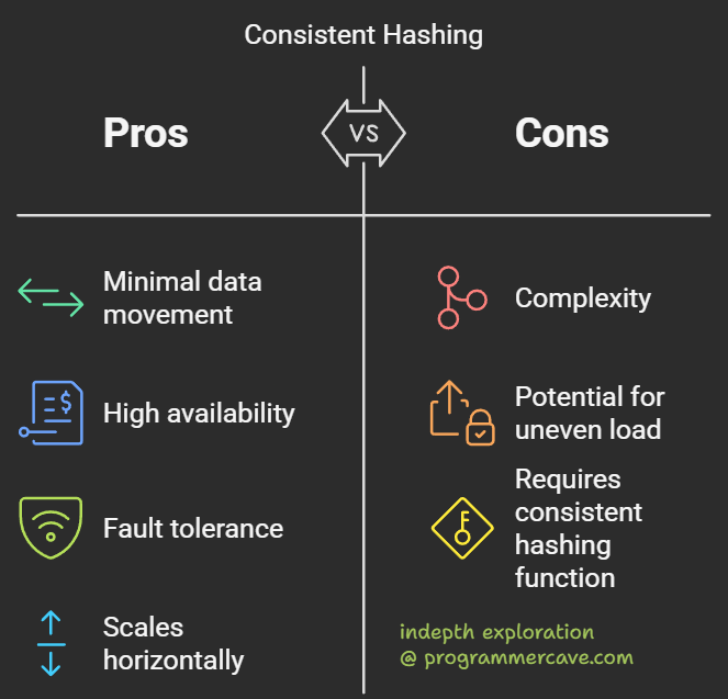 Pros and Cons of Consistent Hashing